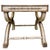 1960 Neoclassical Regency Style Burl Walnut & Painted Curule Accent Tables by Heritage - Pair For Sale In San Diego - Image 6 of 15
