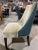Blue and Ivory Diamond Chair For Sale - Image 4 of 4
