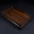 A beautifully crafted Chinese hardwood tray or display stand, likely made of Huali (rosewood). The piece features a...