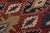 1960s Vintage Tribal Kilim in Brick Red With Bold Geometric Patterns - Rug & Kilim For Sale - Image 5 of 7