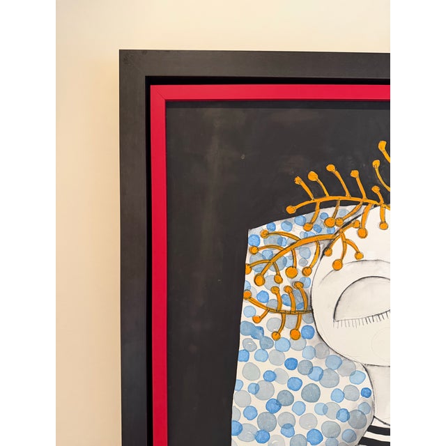 Whimsical Original Oil Painting “A Couple in Love” by Argentine Artist Florencia Troisi For Sale - Image 11 of 13