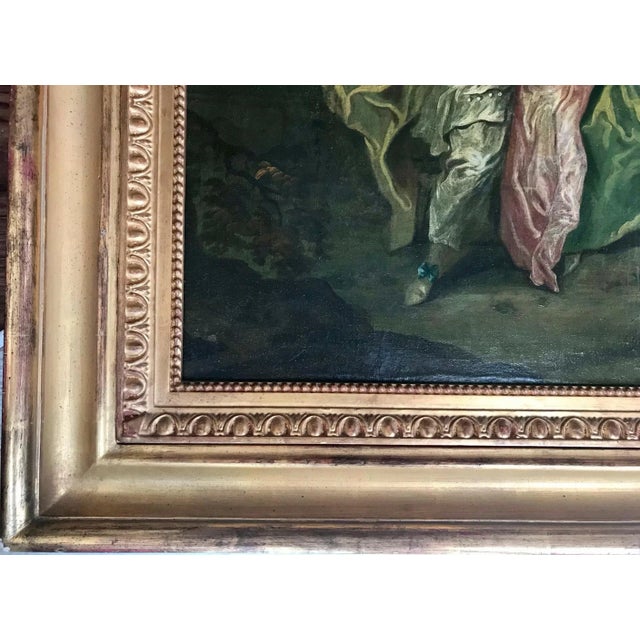 Wood 18th Century Figurative French Rococo Oil Painting After Francois Boucher, Framed For Sale - Image 7 of 12