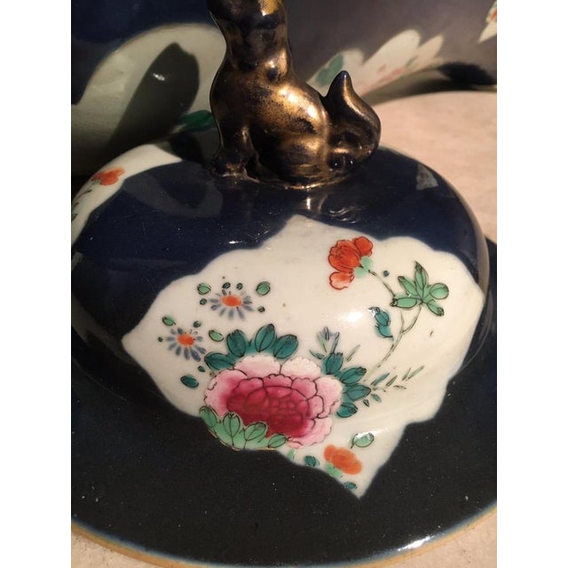 Antique Trumpet Vases and Lidded Jar, Set of 3 For Sale - Image 10 of 13