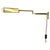 Large Swing Arm Brass & Acrylic Glass Wall Light in the style of Stilnovo, Italy, 1970s For Sale