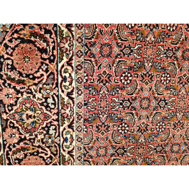 Vintage Persian Bidjar Rug, Hand-Knotted Wool, Allover Herati Geometric Pattern, Red & Navy, 7x10 For Sale - Image 18 of 18