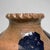 Vintage Dark Blue Glazed Ceramic Vase, Italy, 1990s For Sale - Image 9 of 17