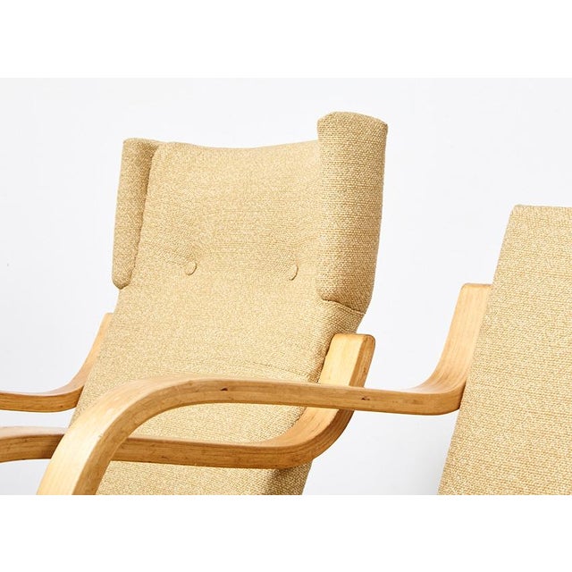 Set of 401 and 402 Lounge Chairs by Alvar Aalto for Artek, 1940s For Sale - Image 9 of 17
