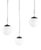 Mouth-Blown Ribbed Opaline Pendant Lamp, 1940s For Sale