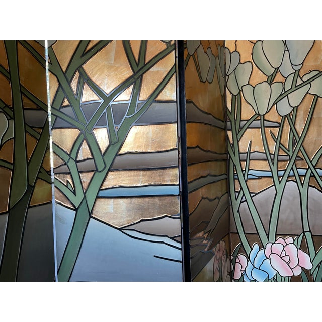 1980s Art Deco Style Room Divider For Sale - Image 4 of 4