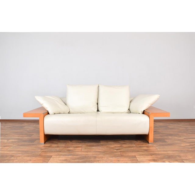 Italian Leather Sofa from Giorgetti, 1980s For Sale - Image 16 of 16