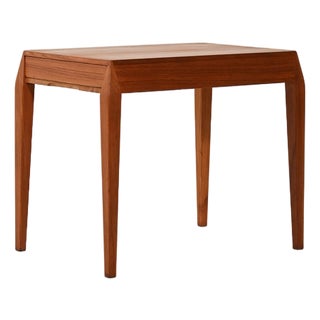 Teak Sewing Table by Severin Hansen for Haslev Mobelsnedkeri, 1960s For Sale