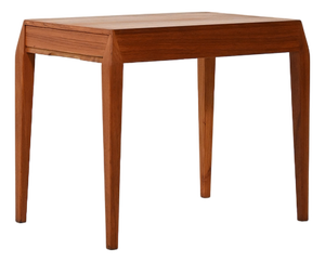 Teak Sewing Table by Severin Hansen for Haslev Mobelsnedkeri, 1960s