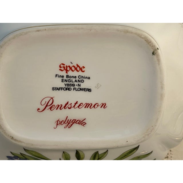 Vintage Spode Stafford Flowers English Bone China Tea Service, 3-Piece Set For Sale - Image 16 of 18