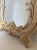 Sculpture Materials Hollywood Regency Serge Roche Style Palm Leaf Wall Mirror, Sculptural Foliate For Sale - Image 7 of 11