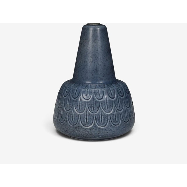1960s Mid-Century Modern Søholm Stentøj, Table Lamp, Light Blue Stoneware For Sale In New York - Image 6 of 10