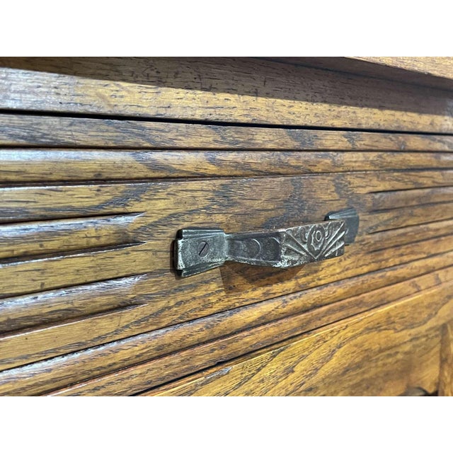 Art Deco Oak 2-Body Kitchen Buffet, 1930s For Sale - Image 18 of 18