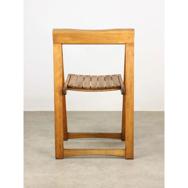 Vintage Trieste Folding Chair attributed to Aldo Jacober, 1960s For Sale - Image 3 of 12