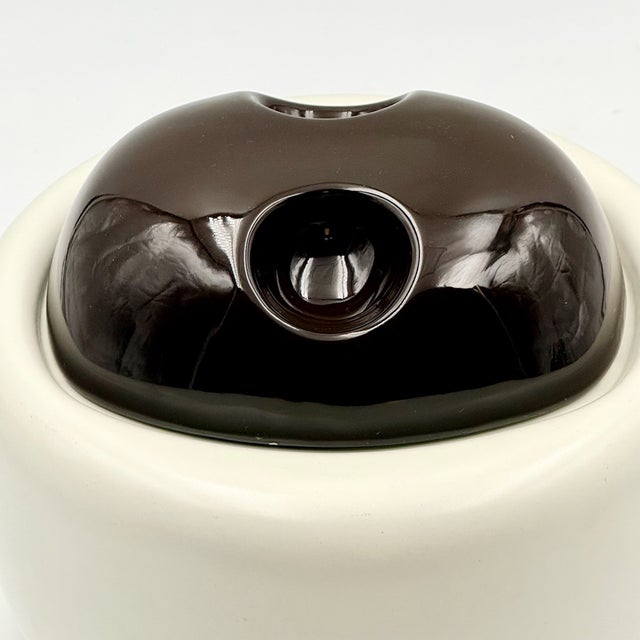 Sculptural Orange Ceramic Vases, Italy, 1970s, Set of 2 For Sale - Image 10 of 13