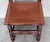 Brown 19th Set of Six Spanish Carved Chairs with Leather Seat and Back For Sale - Image 8 of 18