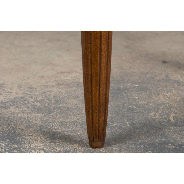 1930s French Art Deco Mixed Wood Farmhouse Table For Sale - Image 11 of 12