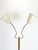 1950s Swedish Modern Twin-Arm Floor Lamp in Teak and Brass, Sweden, 1950s For Sale - Image 5 of 10