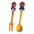 1950s Anri Italian Hand Carved Wood Salad Server Set Italy For Sale