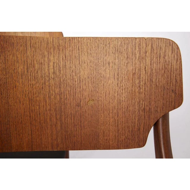 Black Set of Teak Chairs by Arne Hovmand Olsen for Mogens Kold, 1950s For Sale - Image 8 of 9