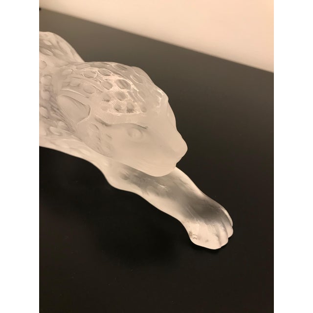 Lalique Frosted Crystal Zeila Panther For Sale In New York - Image 6 of 12