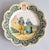 Blue 19th Century French Faience Quimper Couple Scalloped Plate For Sale - Image 8 of 8
