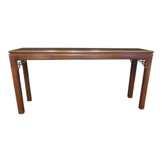 Drexel Chinese Chippendale-Style Mahogany Console Table For Sale