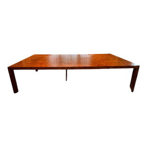 Mid 20th Century Monumental Henredon-Attributed Burl Wood Extension Dining Table