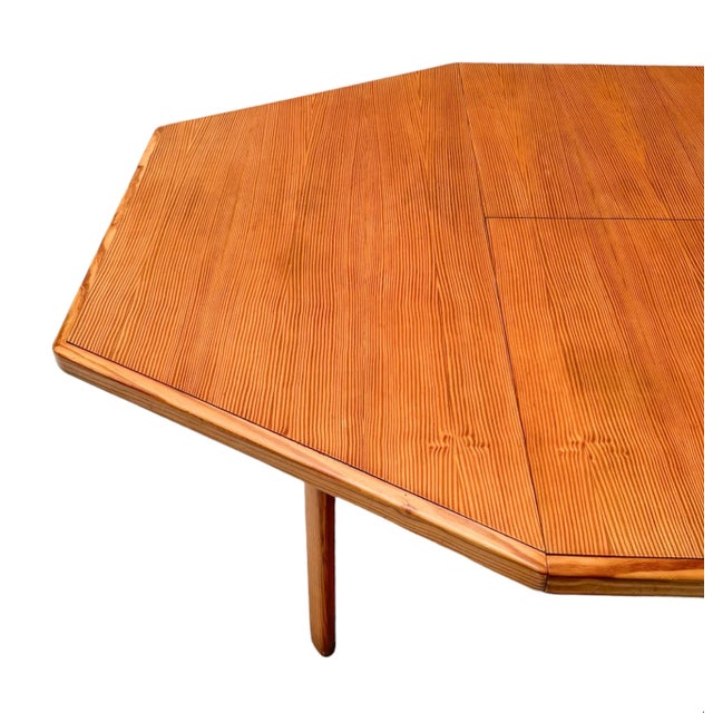 Mid-Century French Modern Pine Extendable Dining Table, 1970s For Sale - Image 10 of 13