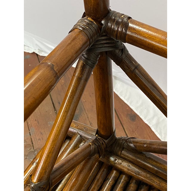 Asian Style Bamboo Stools for Pier One, a Pair For Sale - Image 13 of 14