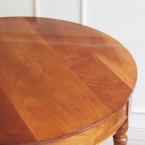Biedermeier Round Table in Cherrywood For Sale - Image 5 of 12