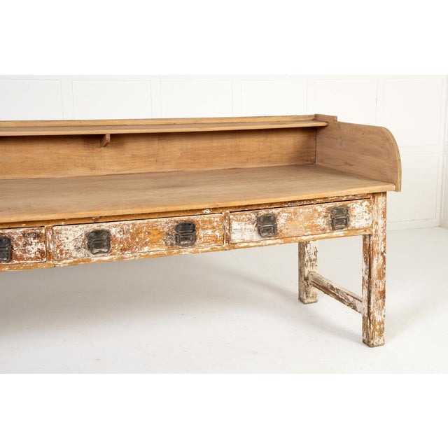 Large 19th Century French Pine Baker's Table For Sale - Image 9 of 14