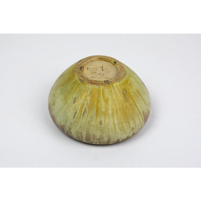 Brown Flamed Stoneware Bowl by Alexandre Bigot, France, 1914 For Sale - Image 8 of 10