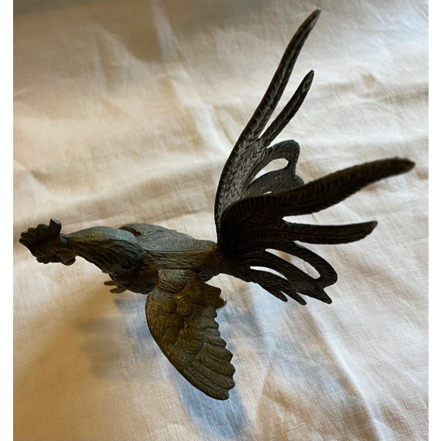 Metal Silver Metal Rooster, 1920s-1940s For Sale - Image 7 of 12
