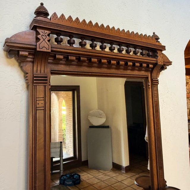 Traditional Renaissance Revival Dresser With Mirror Circa 1880 For Sale - Image 3 of 15