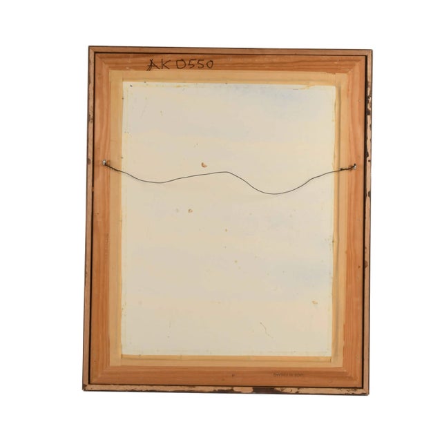 Framed Signed J. Akston "Untitled, 1975" Painting For Sale In Greensboro - Image 6 of 11