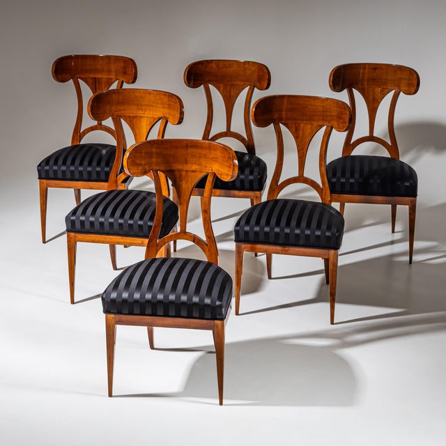 Biedermeier Shovel-Back Chairs, 1820, Set of 6 For Sale - Image 4 of 10