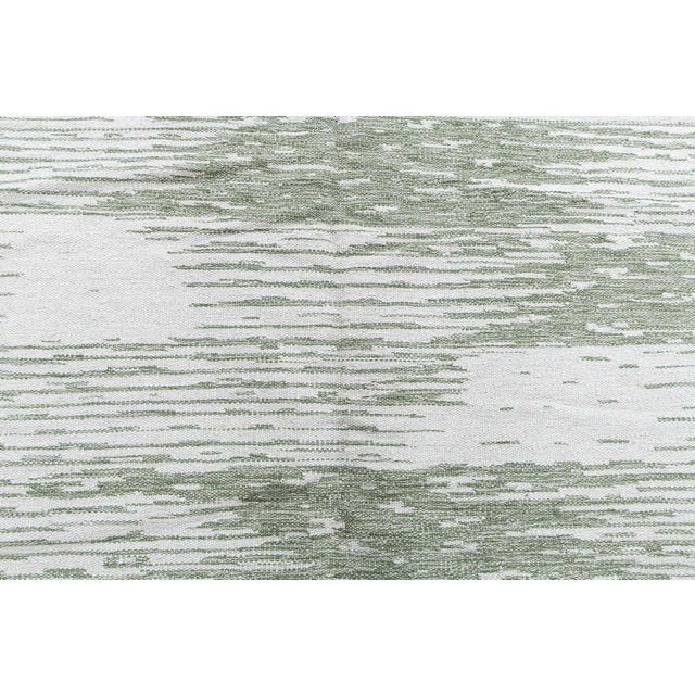 Modern Modern Scandinavian-Style Wool Rug "Forel" Design in Green by Doris Leslie Blau For Sale - Image 3 of 7