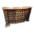 1990s Spanish Colonial Style Wood Bar W/ Iron Strapwork & Carved Columns For Sale