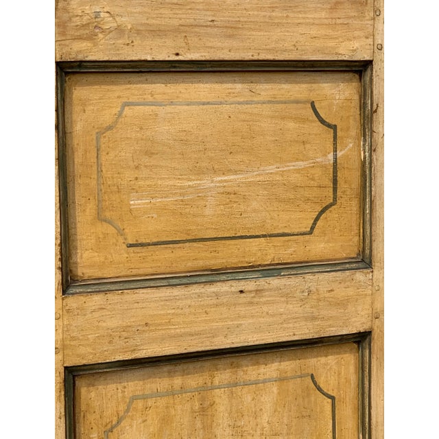 Wood Early 19th Century Italian Neoclassic Painted Armoire For Sale - Image 7 of 17