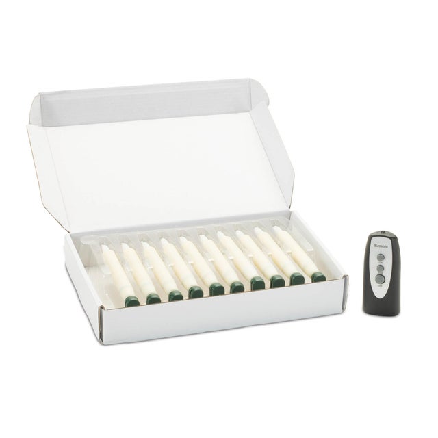 Kenneth Ludwig Chicago LED Clip-On Taper Candle (Set of 10) For Sale - Image 4 of 4