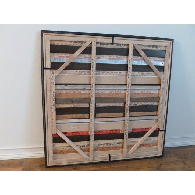 Wood "Strata" Original Mixed-Media Sculptural Wall Art by Scott Spencer For Sale - Image 7 of 8