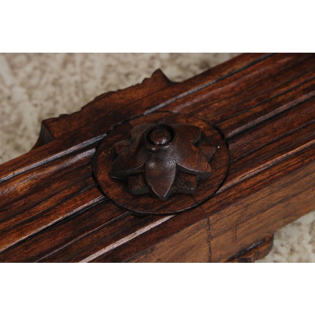 French Louis XIV Double Seat Cane Bench For Sale - Image 15 of 16