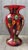 Mid-Century Modern Murano Style Mad Art Studios Signed 2002 Red Millefiori & Dichroic Art Glass Vase For Sale - Image 3 of 7