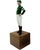 Vintage Equestrian Green Jockey Bookend Statue 13"h For Sale - Image 4 of 7