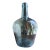 Mid 20th Century Spanish Viresa Green Glass Demijohn Bottle Olive Oil/Wine Vessel For Sale
