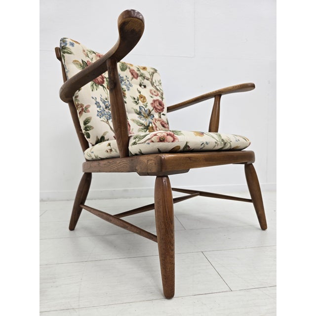 Mid-Century Modern Lounge Chairs with Floral Fabric by Anna-Lülja Praun, Austria, 1950s, Set of 3 For Sale - Image 12 of 18